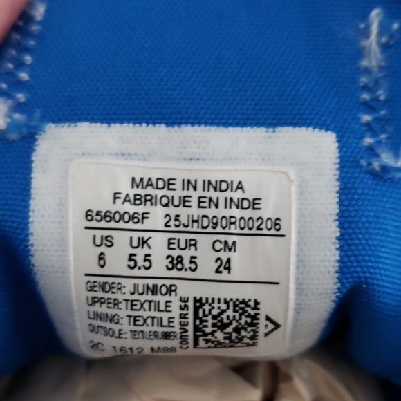 Converse double pink blue sneakers 6M - Picture 6 of 8